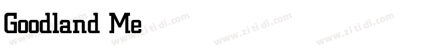 Goodland Medium字体转换